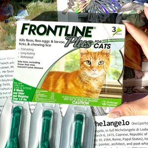 FRONTLINE Plus for Cats (Over 1.5 lb) Flea & Tick, 3 Doses